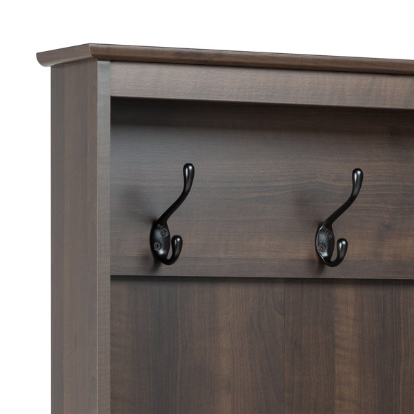 Charlton Home® Flatiron Hall Tree 38'' Wide with Bench and Shoe Storage